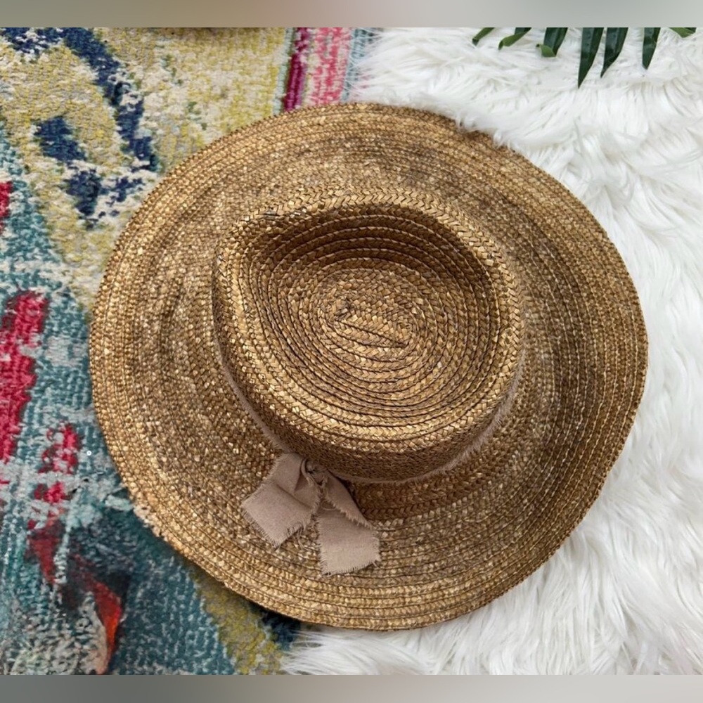 ALE by Alessandra Sun Hat Solange Bronze UPF 50+ Milan Straw Adjustable Packable - Picture 4 of 7